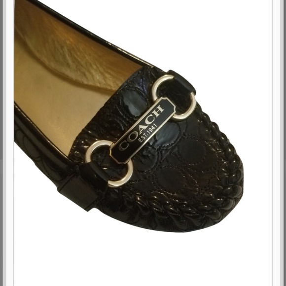 Coach Shoes - Coach Otissa Black Embossed flats
Sz 8